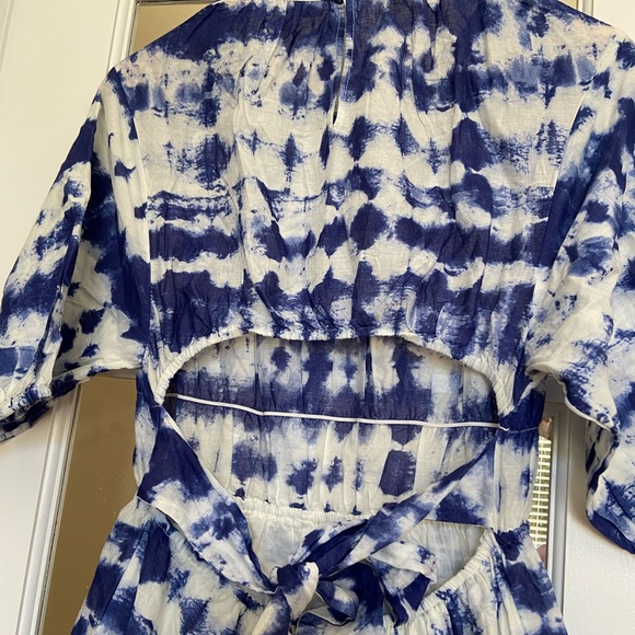 MANGO 100% cotton tie dye print dress blogger fave zara competitor brand - Picture 10 of 12